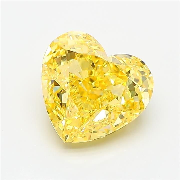 Loose Diamond - HEART 3.76ct Fancy Vivid Yellow VS1: Loose Diamond - HEART 3.76ct Fancy Vivid Yellow VS1 Source: This is a real non-mined Diamond that has been grown in a lab Shape: HEART Carats: 3.76 Color: Fancy Vivid Yellow Certification: IGI Video: