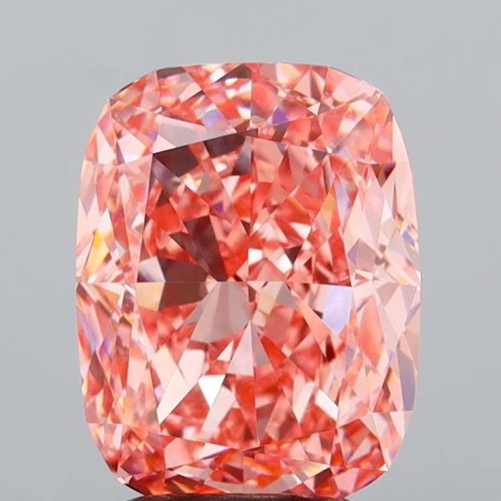 Loose Diamond - CUSHION MODIFIED 4.06ct Fancy Vivid Pink VVS2: Loose Diamond - CUSHION MODIFIED 4.06ct Fancy Vivid Pink VVS2 Source: This is a real non-mined Diamond that has been grown in a lab Shape: CUSHION MODIFIED Carats: 4.06 Color: Fancy Vivid Pink Certifi