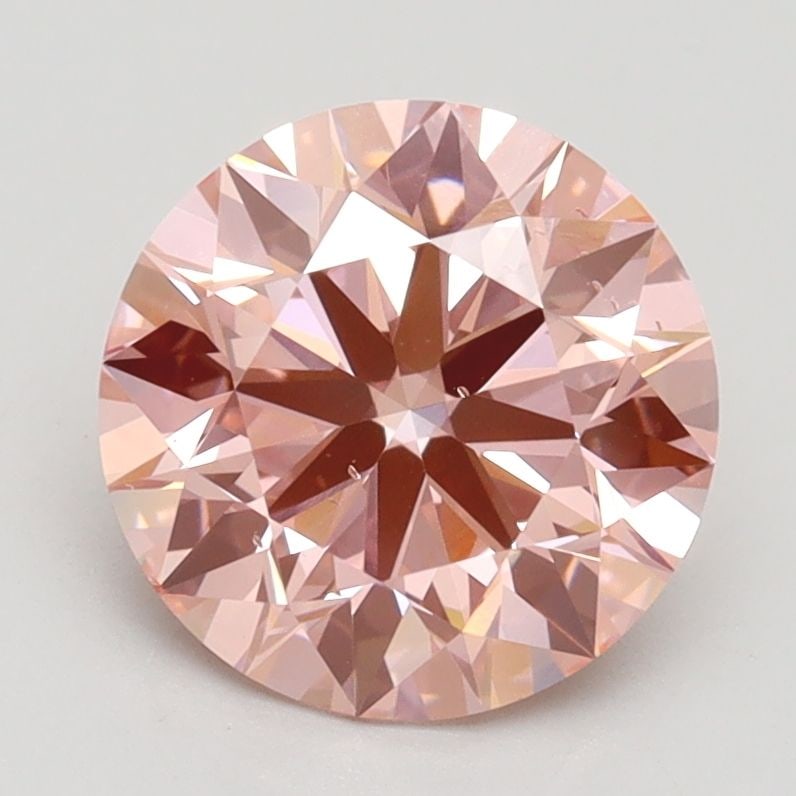 Ideal Loose Diamond - ROUND 2.1ct Fancy Intense Pink VS2: Ideal Loose Diamond - ROUND 2.1ct Fancy Intense Pink VS2 Source: This is a real non-mined Diamond that has been grown in a lab Shape: ROUND Carats: 2.1 Color: Fancy Intense Pink Certification: IGI Vid