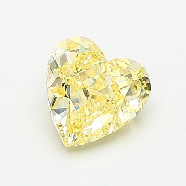 Loose Diamond - HEART 1.04ct Fancy Yellow VVS2: Loose Diamond - HEART 1.04ct Fancy Yellow VVS2 Source: This is a real non-mined Diamond that has been grown in a lab Shape: HEART Carats: 1.04 Color: Fancy Yellow Certification: IGI Video: