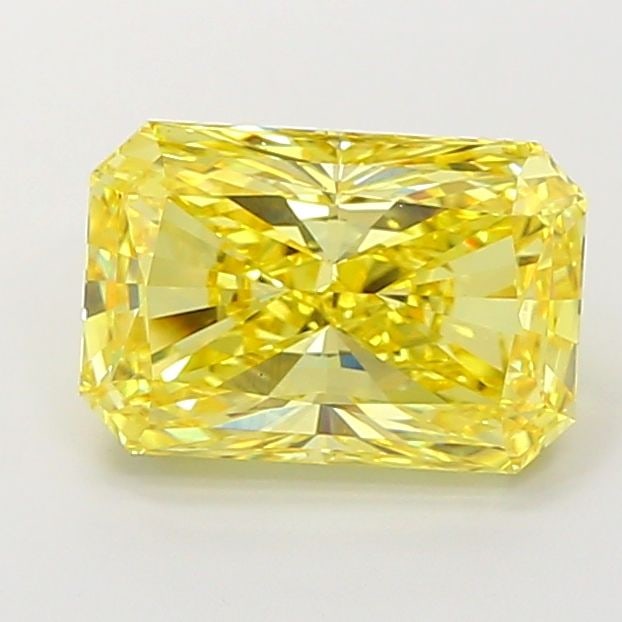 Loose Diamond - RADIANT 5.04ct Fancy Vivid Yellow VS1: Loose Diamond - RADIANT 5.04ct Fancy Vivid Yellow VS1 Source: This is a real non-mined Diamond that has been grown in a lab Shape: RADIANT Carats: 5.04 Color: Fancy Vivid Yellow Certification: IGI Vid