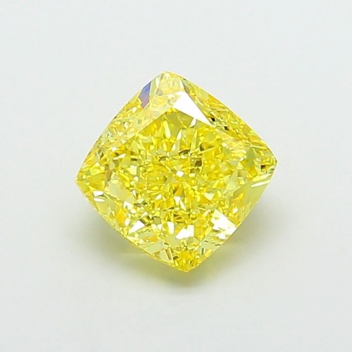 Loose Diamond - CUSHION MODIFIED 4.79ct Fancy Vivid Yellow VVS2: Loose Diamond - CUSHION MODIFIED 4.79ct Fancy Vivid Yellow VVS2 Source: This is a real non-mined Diamond that has been grown in a lab Shape: CUSHION MODIFIED Carats: 4.79 Color: Fancy Vivid Yellow Cer