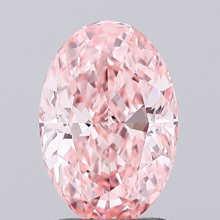 Loose Diamond - OVAL 1.65ct Fancy Vivid Pink VS1: Loose Diamond - OVAL 1.65ct Fancy Vivid Pink VS1 Source: This is a real non-mined Diamond that has been grown in a lab Shape: OVAL Carats: 1.65 Color: Fancy Vivid Pink Certification: IGI Video:
