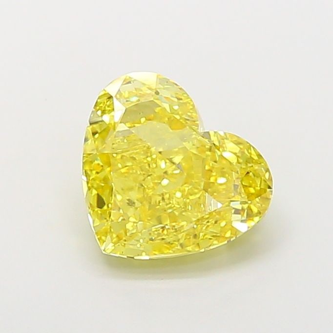 Loose Diamond - HEART 4.2ct Fancy Vivid Yellow VS1: Loose Diamond - HEART 4.2ct Fancy Vivid Yellow VS1 Source: This is a real non-mined Diamond that has been grown in a lab Shape: HEART Carats: 4.2 Color: Fancy Vivid Yellow Certification: IGI Video: