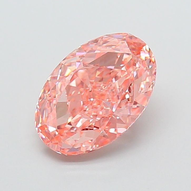 Loose Diamond - OVAL 2.56ct Fancy Vivid Pink VS1: Loose Diamond - OVAL 2.56ct Fancy Vivid Pink VS1 Source: This is a real non-mined Diamond that has been grown in a lab Shape: OVAL Carats: 2.56 Color: Fancy Vivid Pink Certification: IGI Video:
