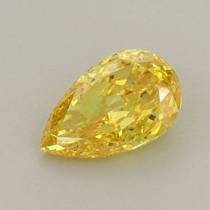 Loose Diamond - PEAR 0.64ct Fancy Vivid Yellow VVS2: Loose Diamond - PEAR 0.64ct Fancy Vivid Yellow VVS2 Source: This is a real non-mined Diamond that has been grown in a lab Shape: PEAR Carats: 0.64 Color: Fancy Vivid Yellow Certification: IGI Video: