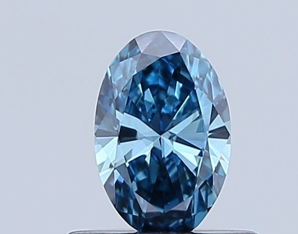 Loose Diamond - OVAL 0.35ct Fancy Light Blueish Blue VVS2: Loose Diamond - OVAL 0.35ct Fancy Light Blueish Blue VVS2 Source: This is a real non-mined Diamond that has been grown in a lab Shape: OVAL Carats: 0.35 Color: Fancy Light Blueish Blue Certification: 
