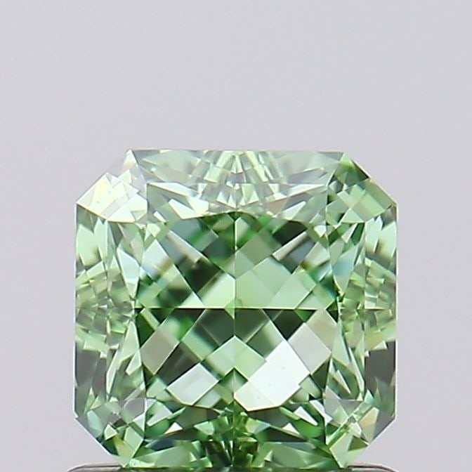 Loose Diamond - SQUARE RADIANT 1.02ct Fancy Vivid Green VVS2: Loose Diamond - SQUARE RADIANT 1.02ct Fancy Vivid Green VVS2 Source: This is a real non-mined Diamond that has been grown in a lab Shape: SQUARE RADIANT Carats: 1.02 Color: Fancy Vivid Green Certifica