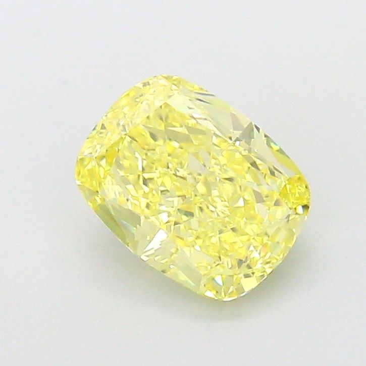 Loose Diamond - CUSHION MODIFIED 2.43ct Fancy Yellow VVS2: Loose Diamond - CUSHION MODIFIED 2.43ct Fancy Yellow VVS2 Source: This is a real non-mined Diamond that has been grown in a lab Shape: CUSHION MODIFIED Carats: 2.43 Color: Fancy Yellow Certification: 
