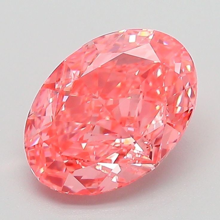 Loose Diamond - OVAL 2.02ct Fancy Vivid Pink VS1: Loose Diamond - OVAL 2.02ct Fancy Vivid Pink VS1 Source: This is a real non-mined Diamond that has been grown in a lab Shape: OVAL Carats: 2.02 Color: Fancy Vivid Pink Certification: IGI Video: