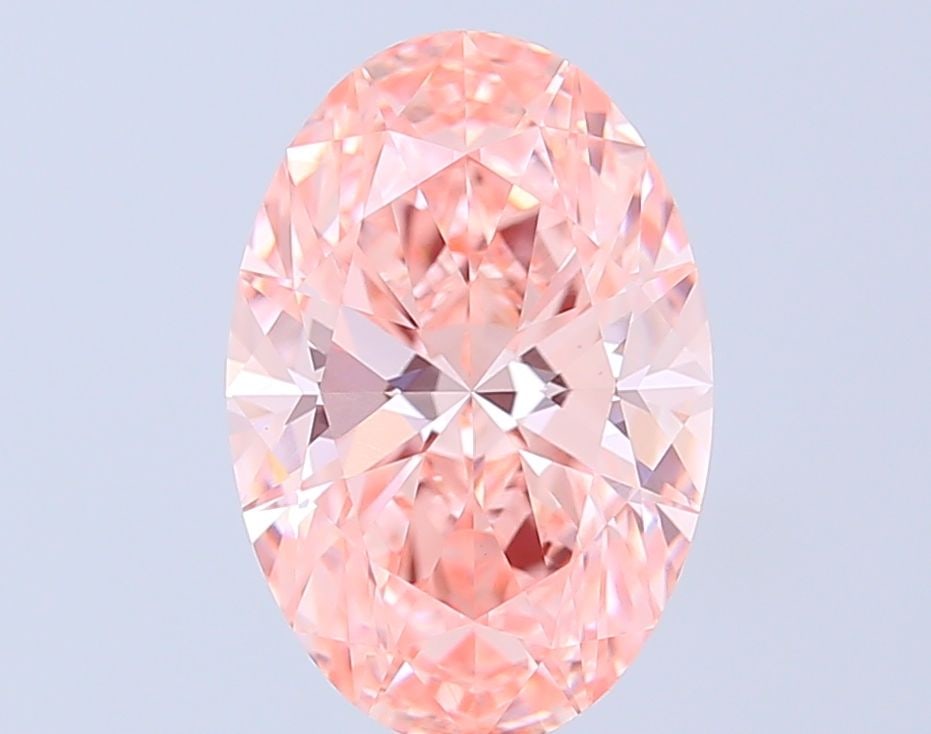 Loose Diamond - OVAL 4.02ct Fancy Vivid Pink VS1: Loose Diamond - OVAL 4.02ct Fancy Vivid Pink VS1 Source: This is a real non-mined Diamond that has been grown in a lab Shape: OVAL Carats: 4.02 Color: Fancy Vivid Pink Certification: IGI Video: