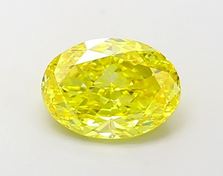 Loose Diamond - OVAL 2.1ct Fancy Vivid Yellow VS1: Loose Diamond - OVAL 2.1ct Fancy Vivid Yellow VS1 Source: This is a real non-mined Diamond that has been grown in a lab Shape: OVAL Carats: 2.1 Color: Fancy Vivid Yellow Certification: IGI Video: