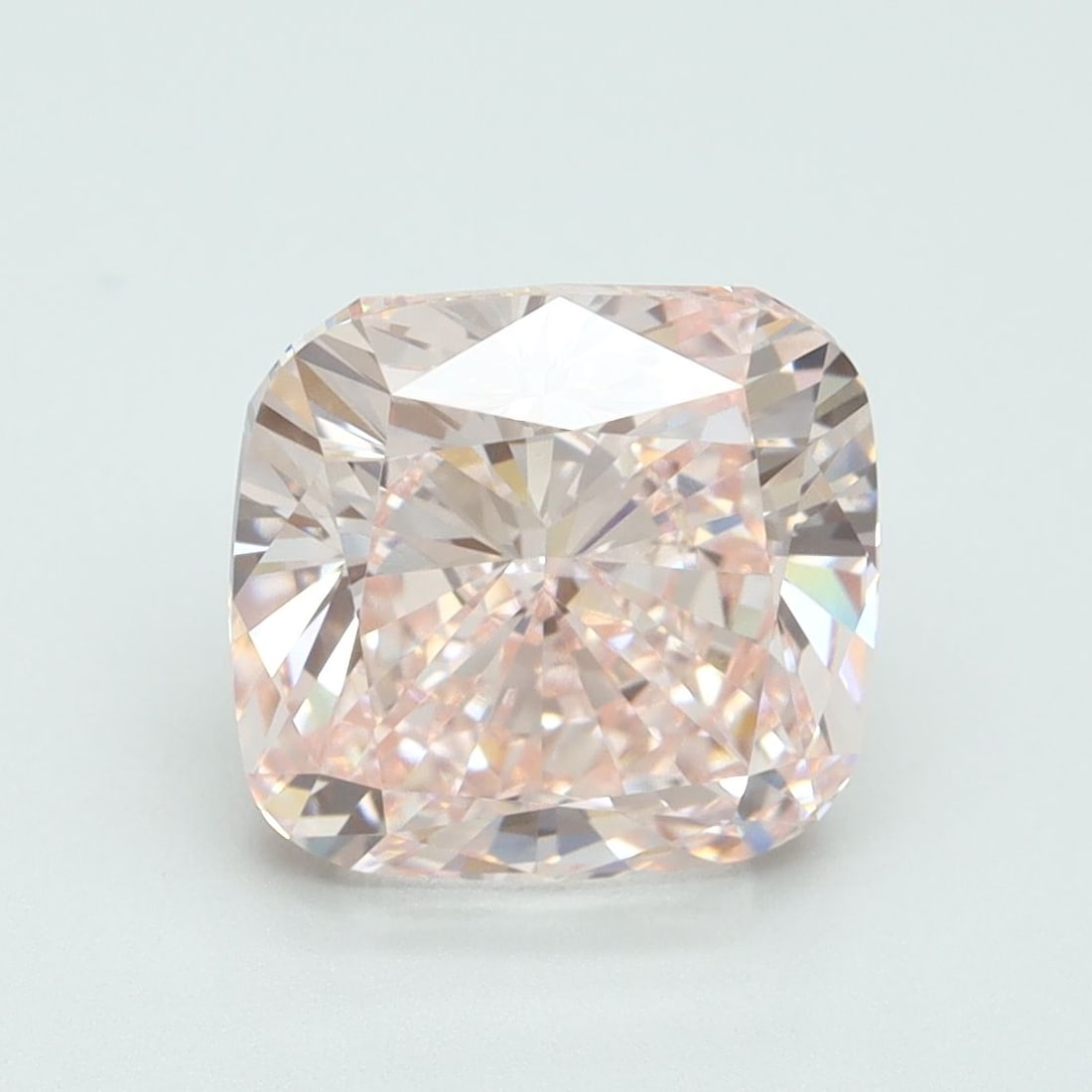 Loose Diamond - CUSHION BRILLIANT 4.03ct Fancy Intense Pink VVS2: Loose Diamond - CUSHION BRILLIANT 4.03ct Fancy Intense Pink VVS2 Source: This is a real non-mined Diamond that has been grown in a lab Shape: CUSHION BRILLIANT Carats: 4.03 Color: Fancy Intense Pink C
