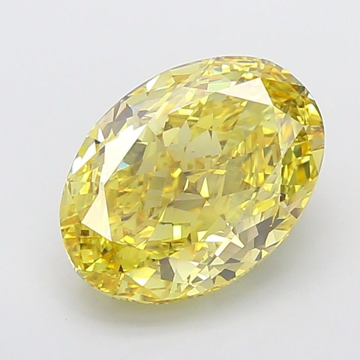 Loose Diamond - OVAL 7.04ct Fancy Intense Yellow VS2: Loose Diamond - OVAL 7.04ct Fancy Intense Yellow VS2 Source: This is a real non-mined Diamond that has been grown in a lab Shape: OVAL Carats: 7.04 Color: Fancy Intense Yellow Certification: IGI Video