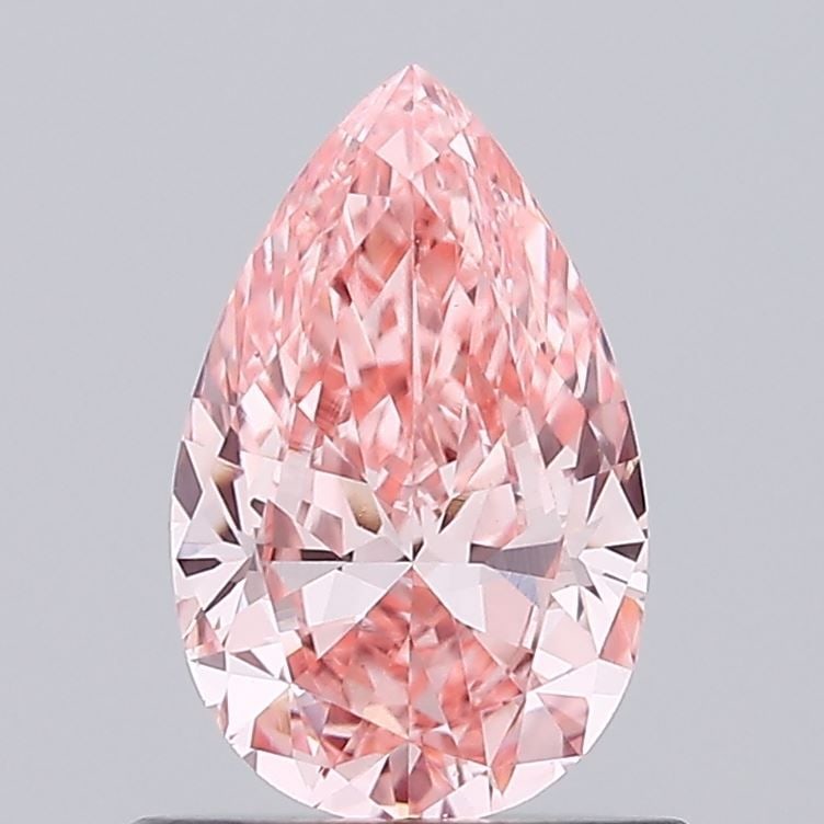 Loose Diamond - PEAR 0.76ct Fancy Vivid Pink VS1: Loose Diamond - PEAR 0.76ct Fancy Vivid Pink VS1 Source: This is a real non-mined Diamond that has been grown in a lab Shape: PEAR Carats: 0.76 Color: Fancy Vivid Pink Certification: IGI The Diamond D