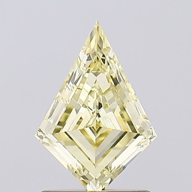 Loose Diamond - KITE 1.0ct Fancy Light Yellow VS1: Loose Diamond - KITE 1.0ct Fancy Light Yellow VS1 Source: This is a real non-mined Diamond that has been grown in a lab Shape: KITE Carats: 1.0 Color: Fancy Light Yellow Certification: IGI Video: