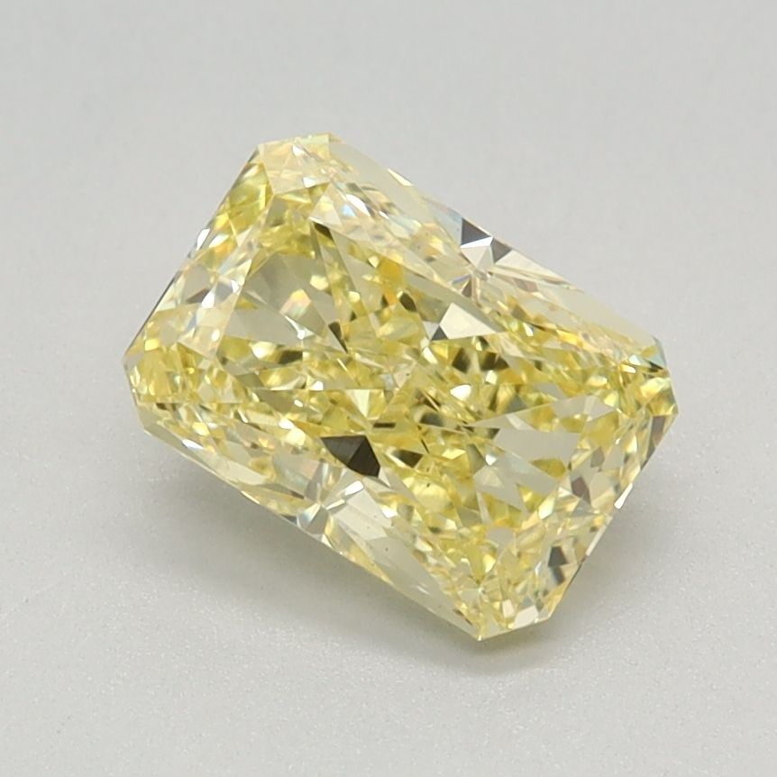 Loose Diamond - RADIANT 1.14ct Fancy Intense Yellow VS1: Loose Diamond - RADIANT 1.14ct Fancy Intense Yellow VS1 Source: This is a real non-mined Diamond that has been grown in a lab Shape: RADIANT Carats: 1.14 Color: Fancy Intense Yellow Certification: IGI