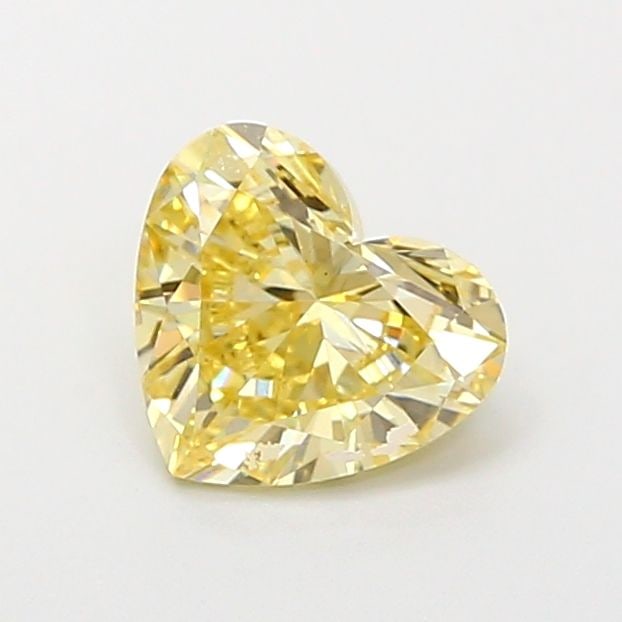 Loose Diamond - HEART 1.04ct Fancy Yellow VS1: Loose Diamond - HEART 1.04ct Fancy Yellow VS1 Source: This is a real non-mined Diamond that has been grown in a lab Shape: HEART Carats: 1.04 Color: Fancy Yellow Certification: IGI Video: