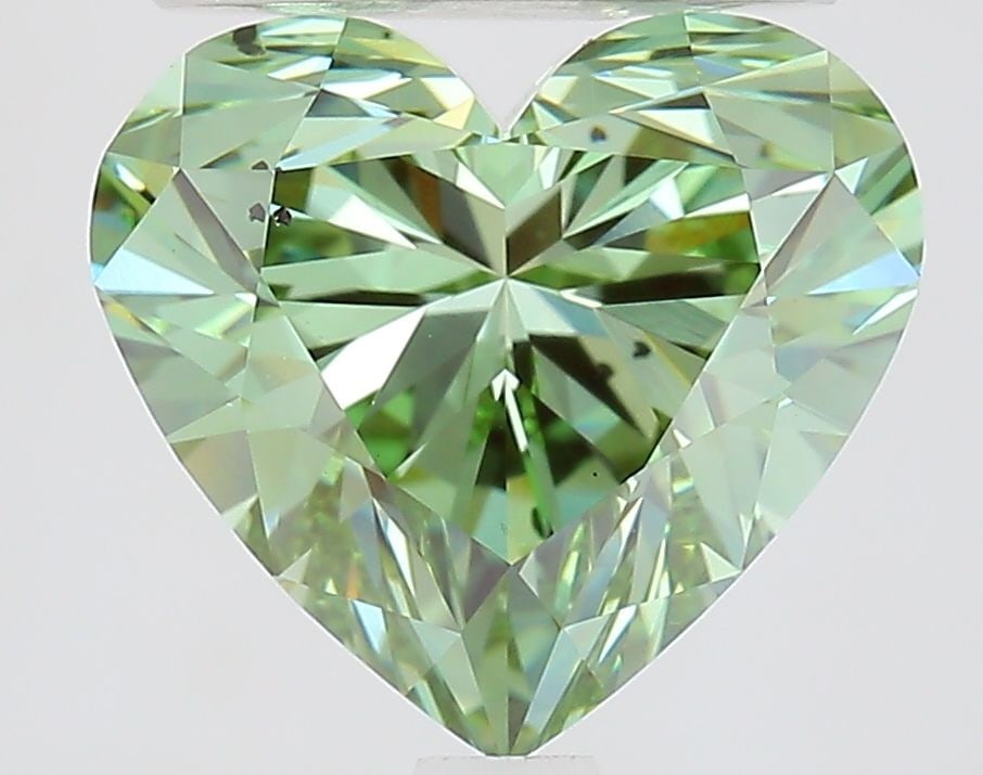 Loose Diamond - HEART 2.5ct Fancy Vivid Green VS2: Loose Diamond - HEART 2.5ct Fancy Vivid Green VS2 Source: This is a real non-mined Diamond that has been grown in a lab Shape: HEART Carats: 2.5 Color: Fancy Vivid Green Certification: IGI Video: