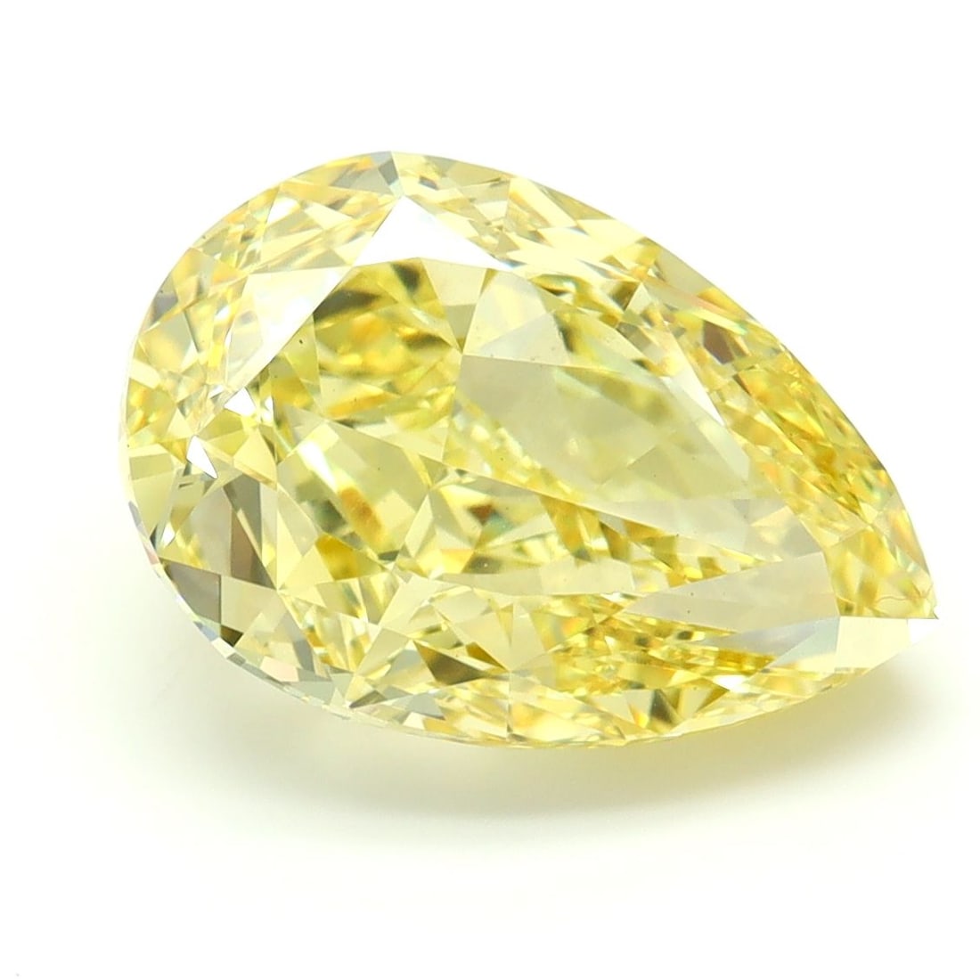 Loose Diamond - PEAR 5.51ct Fancy Intense Yellow VS1: Loose Diamond - PEAR 5.51ct Fancy Intense Yellow VS1 Source: This is a real non-mined Diamond that has been grown in a lab Shape: PEAR Carats: 5.51 Color: Fancy Intense Yellow Certification: IGI The D