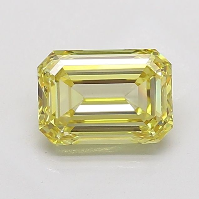 Loose Diamond - EMERALD 3.03ct Fancy Yellow VVS2: Loose Diamond - EMERALD 3.03ct Fancy Yellow VVS2 Source: This is a real non-mined Diamond that has been grown in a lab Shape: EMERALD Carats: 3.03 Color: Fancy Yellow Certification: IGI Video: