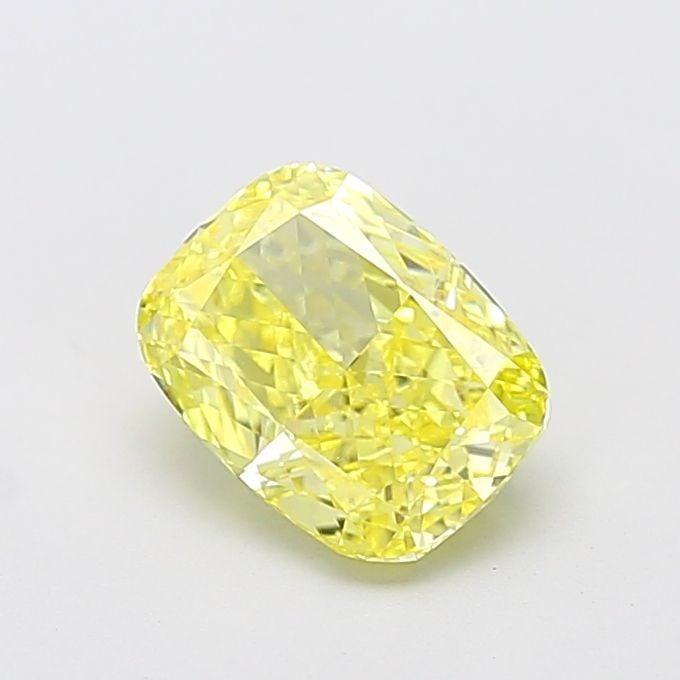 Loose Diamond - CUSHION MODIFIED 1.94ct Fancy Intense Yellow VS1: Loose Diamond - CUSHION MODIFIED 1.94ct Fancy Intense Yellow VS1 Source: This is a real non-mined Diamond that has been grown in a lab Shape: CUSHION MODIFIED Carats: 1.94 Color: Fancy Intense Yellow 