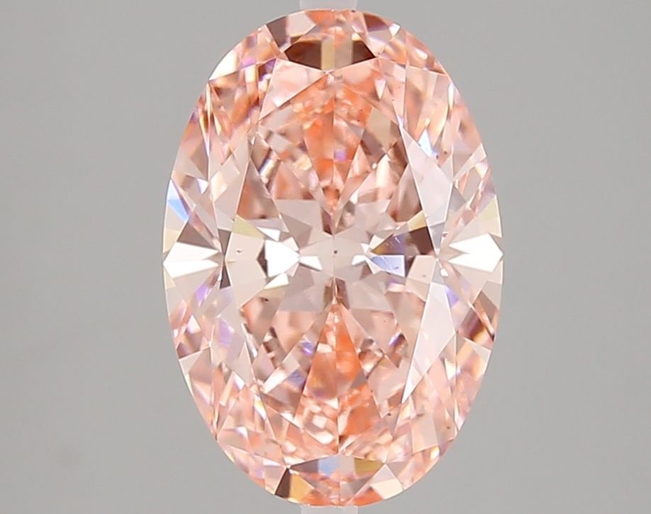 Loose Diamond - OVAL 3.01ct Fancy Vivid Pink VS2: Loose Diamond - OVAL 3.01ct Fancy Vivid Pink VS2 Source: This is a real non-mined Diamond that has been grown in a lab Shape: OVAL Carats: 3.01 Color: Fancy Vivid Pink Certification: IGI Video: