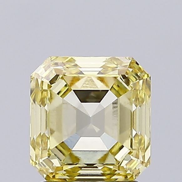 Loose Diamond - ASSCHER 2.01ct Fancy Intense Yellow VS1: Loose Diamond - ASSCHER 2.01ct Fancy Intense Yellow VS1 Source: This is a real non-mined Diamond that has been grown in a lab Shape: ASSCHER Carats: 2.01 Color: Fancy Intense Yellow Certification: IGI