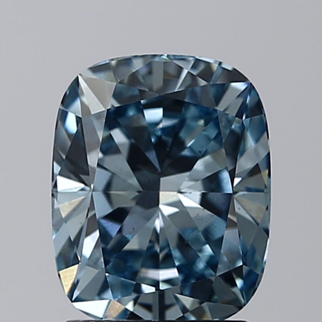 Loose Diamond - CUSHION BRILLIANT 1.72ct Fancy Intense Blue VS2: Loose Diamond - CUSHION BRILLIANT 1.72ct Fancy Intense Blue VS2 Source: This is a real non-mined Diamond that has been grown in a lab Shape: CUSHION BRILLIANT Carats: 1.72 Color: Fancy Intense Blue Ce