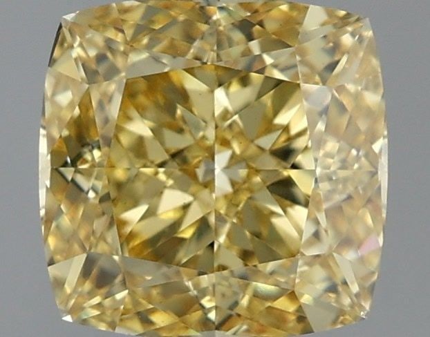 Loose Diamond - CUSHION MODIFIED 2.22ct Fancy Intense Yellow VS1: Loose Diamond - CUSHION MODIFIED 2.22ct Fancy Intense Yellow VS1 Source: This is a real non-mined Diamond that has been grown in a lab Shape: CUSHION MODIFIED Carats: 2.22 Color: Fancy Intense Yellow 