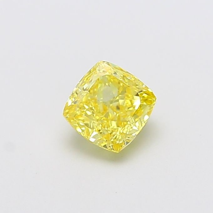 Loose Diamond - CUSHION MODIFIED 1.01ct Fancy Intense Yellow VS2: Loose Diamond - CUSHION MODIFIED 1.01ct Fancy Intense Yellow VS2 Source: This is a real non-mined Diamond that has been grown in a lab Shape: CUSHION MODIFIED Carats: 1.01 Color: Fancy Intense Yellow 