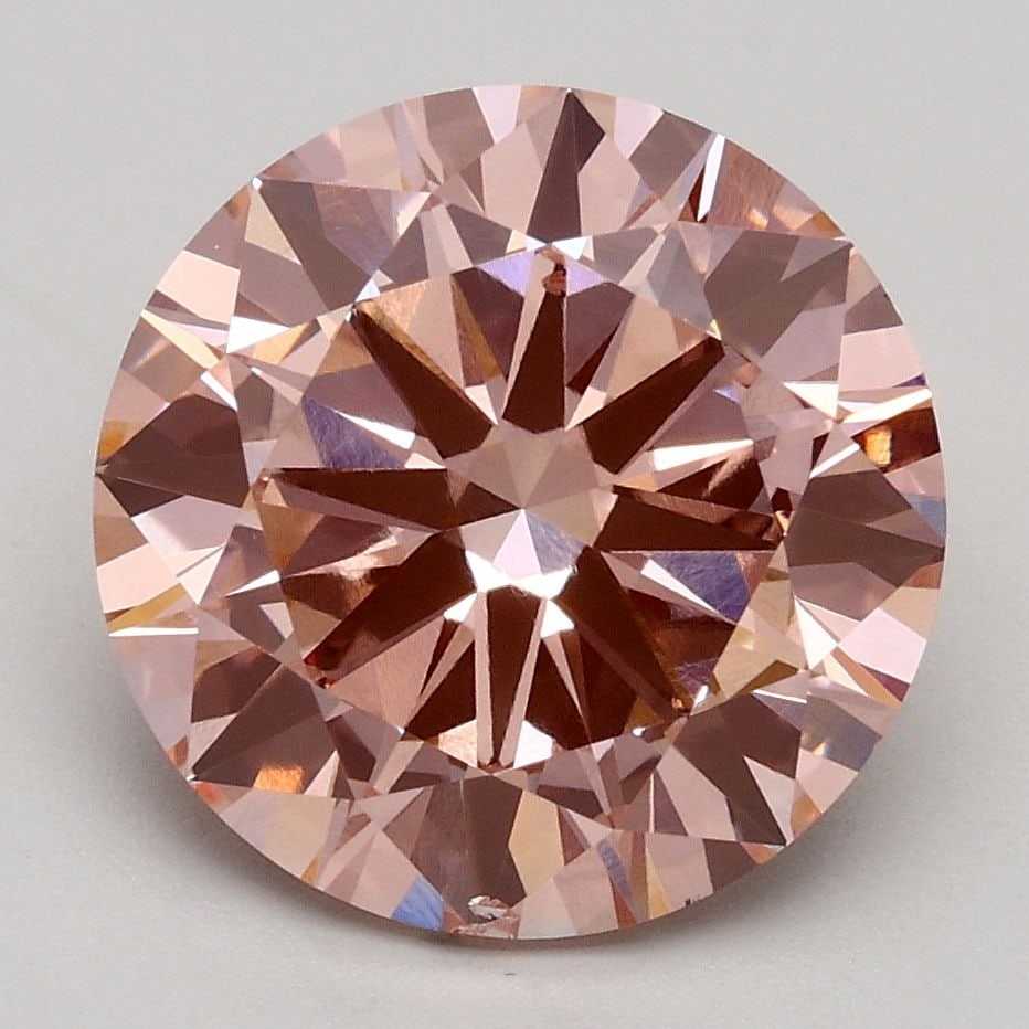Loose Diamond - ROUND 3.01ct Fancy Intense Pink VS2: Loose Diamond - ROUND 3.01ct Fancy Intense Pink VS2 Source: This is a real non-mined Diamond that has been grown in a lab Shape: ROUND Carats: 3.01 Color: Fancy Intense Pink Certification: IGI Video: