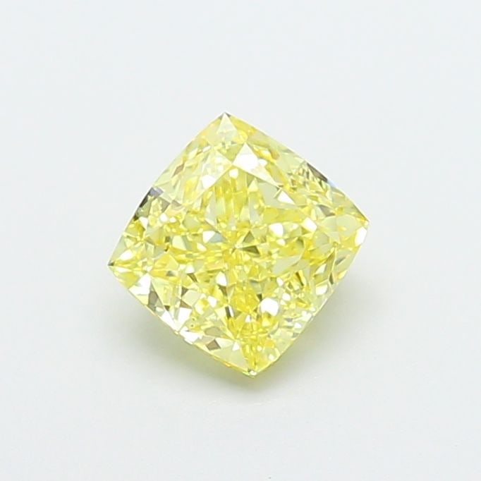 Loose Diamond - CUSHION MODIFIED 1.05ct Fancy Intense Yellow VS1: Loose Diamond - CUSHION MODIFIED 1.05ct Fancy Intense Yellow VS1 Source: This is a real non-mined Diamond that has been grown in a lab Shape: CUSHION MODIFIED Carats: 1.05 Color: Fancy Intense Yellow 