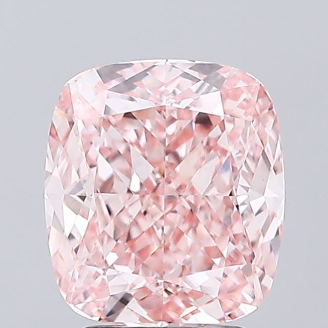 Loose Diamond - CUSHION MODIFIED 3.06ct Fancy Intense Pink VVS2: Loose Diamond - CUSHION MODIFIED 3.06ct Fancy Intense Pink VVS2 Source: This is a real non-mined Diamond that has been grown in a lab Shape: CUSHION MODIFIED Carats: 3.06 Color: Fancy Intense Pink