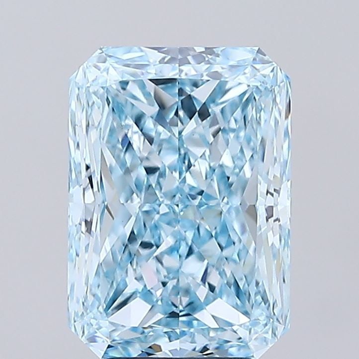 Loose Diamond - RADIANT 4.61ct Fancy Vivid Blue VS1: Loose Diamond - RADIANT 4.61ct Fancy Vivid Blue VS1 Source: This is a real non-mined Diamond that has been grown in a lab Shape: RADIANT Carats: 4.61 Color: Fancy Vivid Blue Certification: IGI Video: