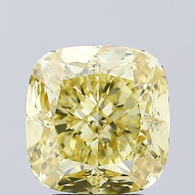 Loose Diamond - CUSHION MODIFIED 3.55ct Fancy Intense Yellow VS1: Loose Diamond - CUSHION MODIFIED 3.55ct Fancy Intense Yellow VS1 Source: This is a real non-mined Diamond that has been grown in a lab Shape: CUSHION MODIFIED Carats: 3.55 Color: Fancy Intense Yellow 