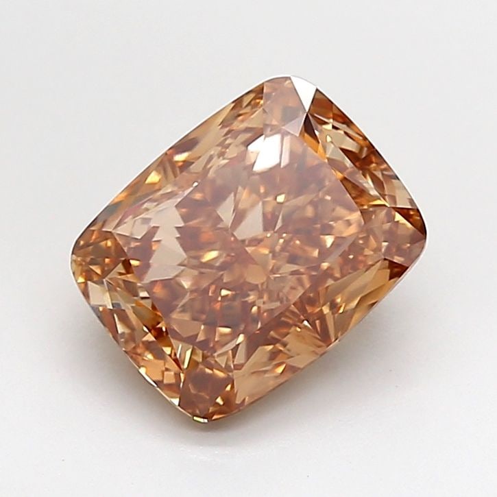 Loose Diamond - CUSHION MODIFIED 2.87ct Fancy Orangey Brown VS1: Loose Diamond - CUSHION MODIFIED 2.87ct Fancy Orangey Brown VS1 Source: This is a real non-mined Diamond that has been grown in a lab Shape: CUSHION MODIFIED Carats: 2.87 Color: Fancy Orangey Brown