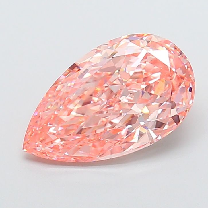 Loose Diamond - PEAR 5.05ct Fancy Vivid Pink VS1: Loose Diamond - PEAR 5.05ct Fancy Vivid Pink VS1 Source: This is a real non-mined Diamond that has been grown in a lab Shape: PEAR Carats: 5.05 Color: Fancy Vivid Pink Certification: IGI Video: Video