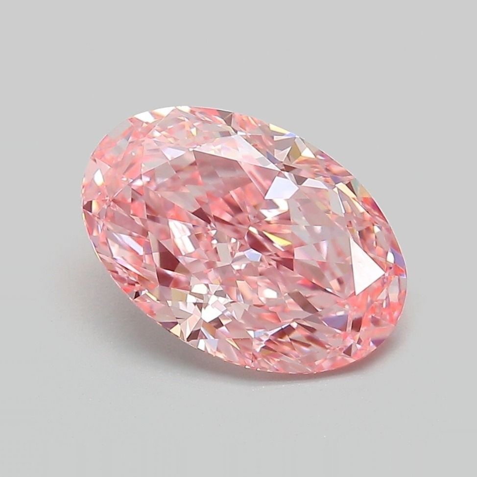 Loose Diamond - OVAL 2.79ct Fancy Vivid Pink VVS2: Loose Diamond - OVAL 2.79ct Fancy Vivid Pink VVS2 Source: This is a real non-mined Diamond that has been grown in a lab Shape: OVAL Carats: 2.79 Color: Fancy Vivid Pink Certification: IGI Video: