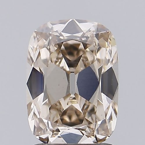 Loose Diamond - CUSHION BRILLIANT 1.56ct Q-R VS1: Loose Diamond - CUSHION BRILLIANT 1.56ct Q-R VS1 Source: This is a real non-mined Diamond that has been grown in a lab Shape: CUSHION BRILLIANT Carats: 1.56 Color: Q-R Certification: IGI Video: