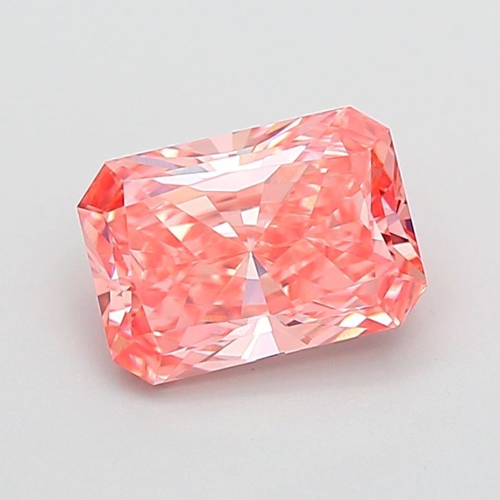 Loose Diamond - RADIANT 2.07ct Fancy Vivid Pink VVS2: Loose Diamond - RADIANT 2.07ct Fancy Vivid Pink VVS2 Source: This is a real non-mined Diamond that has been grown in a lab Shape: RADIANT Carats: 2.07 Color: Fancy Vivid Pink Certification: IGI Video: