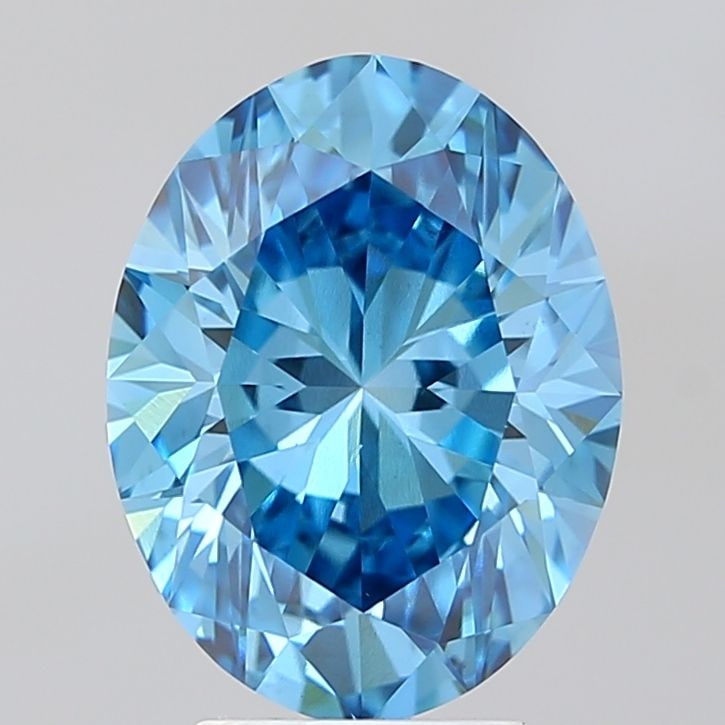 Loose Diamond - OVAL 4.03ct Fancy Vivid Blue VS2: Loose Diamond - OVAL 4.03ct Fancy Vivid Blue VS2 Source: This is a real non-mined Diamond that has been grown in a lab Shape: OVAL Carats: 4.03 Color: Fancy Vivid Blue Certification: IGI Video: Video