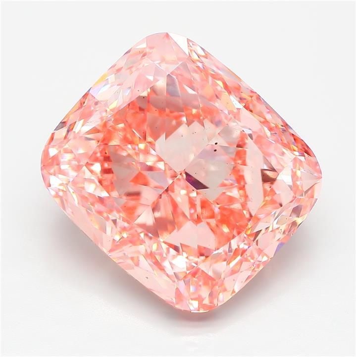 Loose Diamond - CUSHION MODIFIED 25.11ct Fancy Vivid Pink VS2: Loose Diamond - CUSHION MODIFIED 25.11ct Fancy Vivid Pink VS2 Source: This is a real non-mined Diamond that has been grown in a lab Shape: CUSHION MODIFIED Carats: 25.11 Color: Fancy Vivid Pink