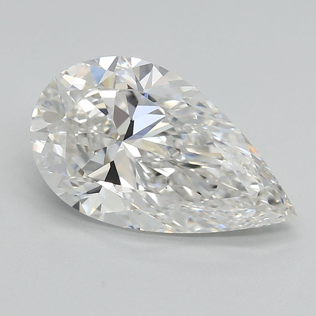 Loose Diamond - PEAR 2.5ct E VS1: Loose Diamond - PEAR 2.5ct E VS1 Source: This is a real non-mined Diamond that has been grown in a lab Shape: PEAR Carats: 2.5 Color: E Clarity: VS1 Certification: IGI Video:
