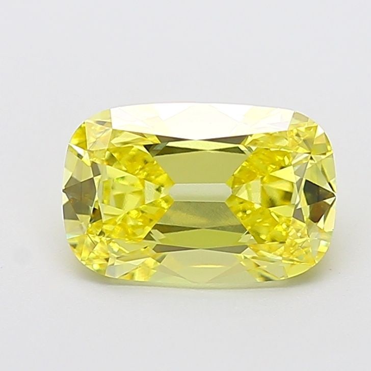 Loose Diamond - CUSHION BRILLIANT 3.08ct Fancy Intense Yellow VS1: Loose Diamond - CUSHION BRILLIANT 3.08ct Fancy Intense Yellow VS1 Source: This is a real non-mined Diamond that has been grown in a lab Shape: CUSHION BRILLIANT Carats: 3.08 Color: Fancy Intense Yello