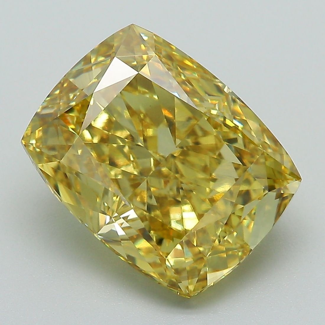 Loose Diamond - CUSHION MODIFIED 6.52ct Fancy Vivid Yellow VVS2: Loose Diamond - CUSHION MODIFIED 6.52ct Fancy Vivid Yellow VVS2 Source: This is a real non-mined Diamond that has been grown in a lab Shape: CUSHION MODIFIED Carats: 6.52 Color: Fancy Vivid Yellow Cer