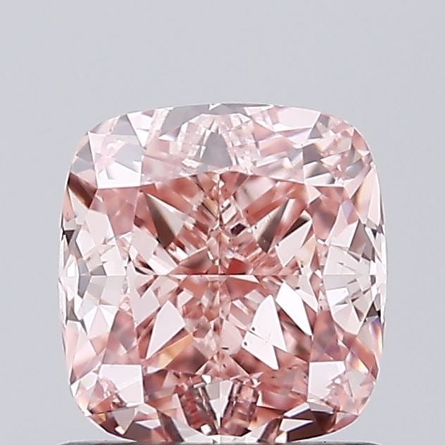 Loose Diamond - CUSHION MODIFIED 1.03ct Fancy Vivid Pink VS1: Loose Diamond - CUSHION MODIFIED 1.03ct Fancy Vivid Pink VS1 Source: This is a real non-mined Diamond that has been grown in a lab Shape: CUSHION MODIFIED Carats: 1.03 Color: Fancy Vivid Pink Certific