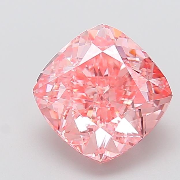 Loose Diamond - CUSHION MODIFIED 4.02ct Fancy Vivid Pink VS1: Loose Diamond - CUSHION MODIFIED 4.02ct Fancy Vivid Pink VS1 Source: This is a real non-mined Diamond that has been grown in a lab Shape: CUSHION MODIFIED Carats: 4.02 Color: Fancy Vivid Pink Certific