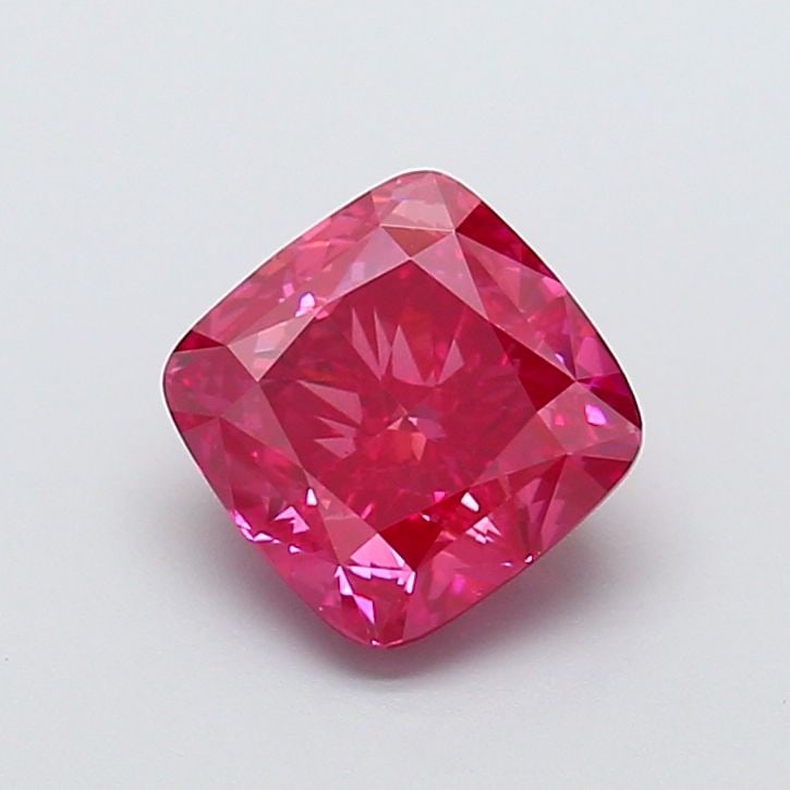 Loose Diamond - CUSHION BRILLIANT 2.56ct Fancy Vivid Pink VS1: Loose Diamond - CUSHION BRILLIANT 2.56ct Fancy Vivid Pink VS1 Source: This is a real non-mined Diamond that has been grown in a lab Shape: CUSHION BRILLIANT Carats: 2.56 Color: Fancy Vivid Pink Certif