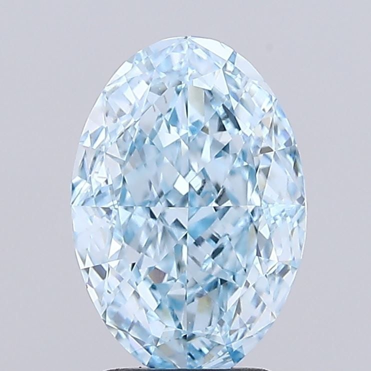 Loose Diamond - OVAL 3.01ct Fancy Vivid Blue VS1: Loose Diamond - OVAL 3.01ct Fancy Vivid Blue VS1 Source: This is a real non-mined Diamond that has been grown in a lab Shape: OVAL Carats: 3.01 Color: Fancy Vivid Blue Certification: IGI Video: